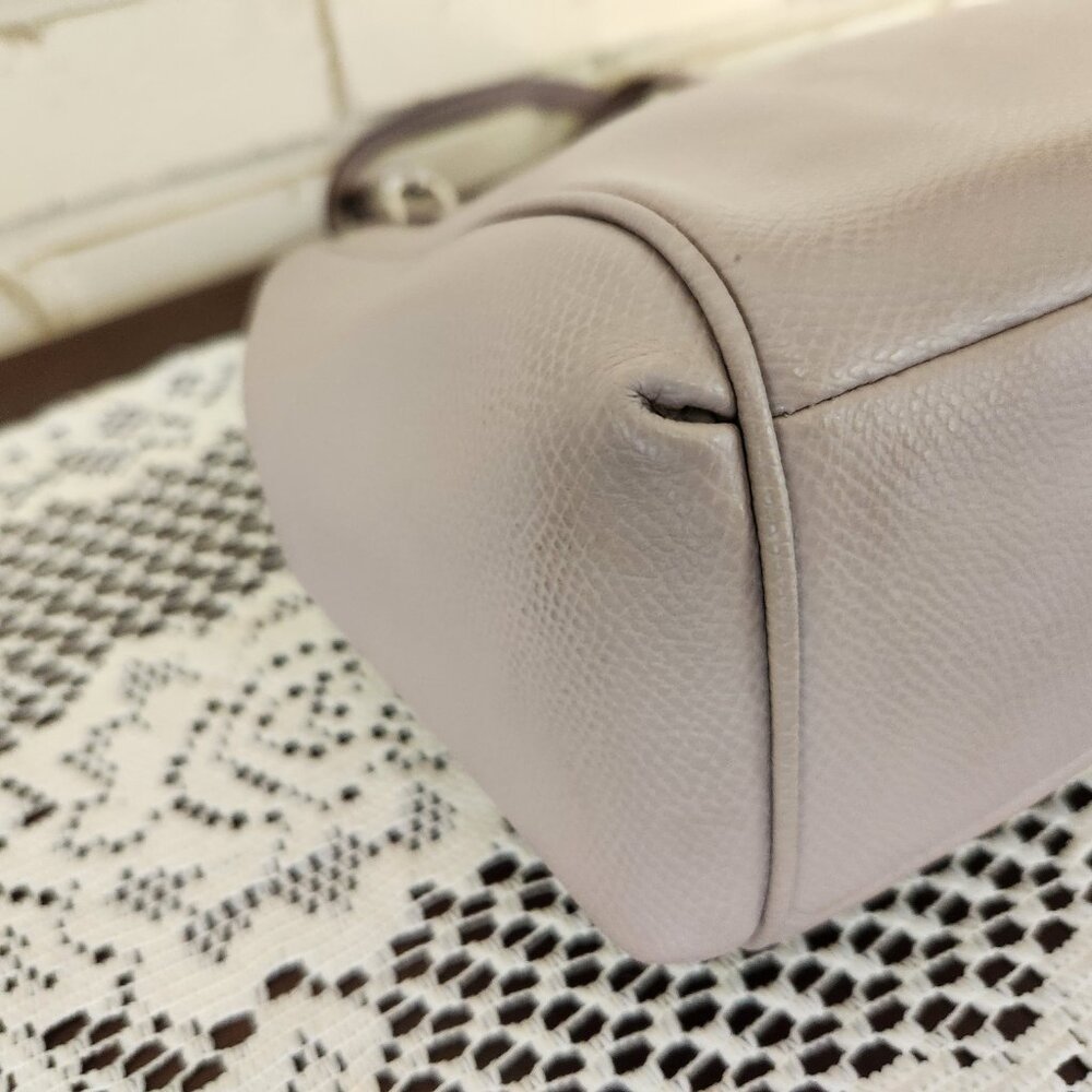 Euc Coach Margot Carryall Beige Leather Crossbody Bag Purse m - Picture 12 of 15